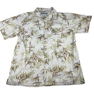 Columbia Bamboo Print Hawaiian Shirt - Size XL